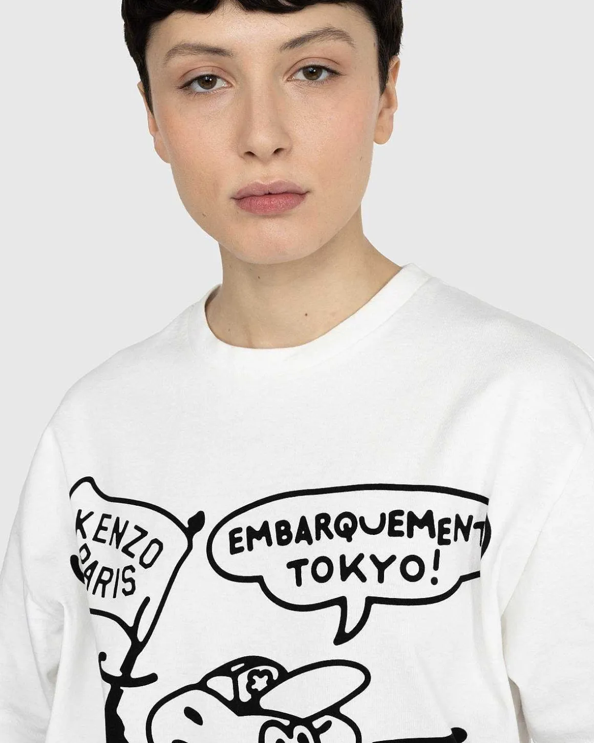 Grafisk T-Shirt Hvid