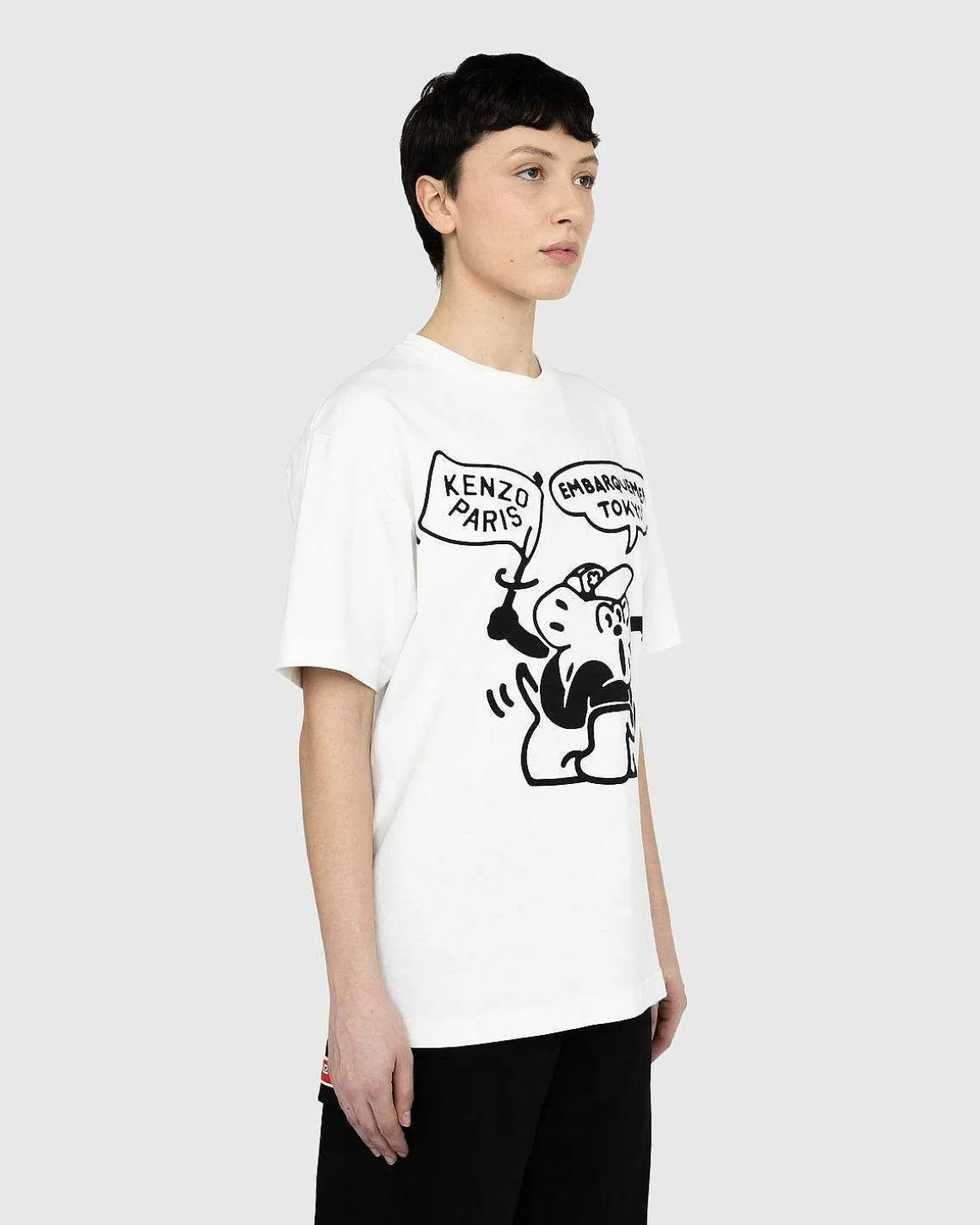 Grafisk T-Shirt Hvid