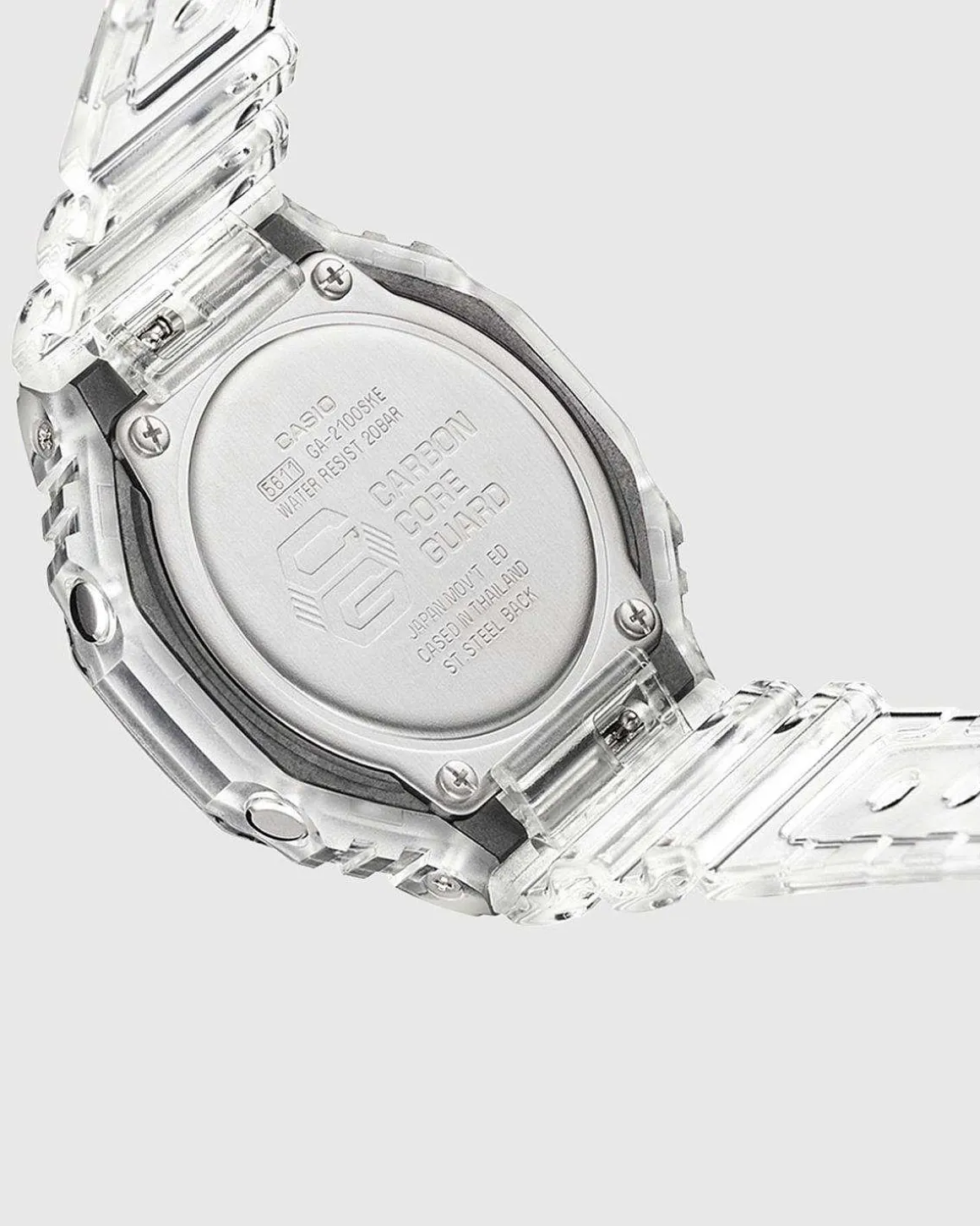 G-Shock Ga-2100Ske-7Aer Gennemsigtig Hvid