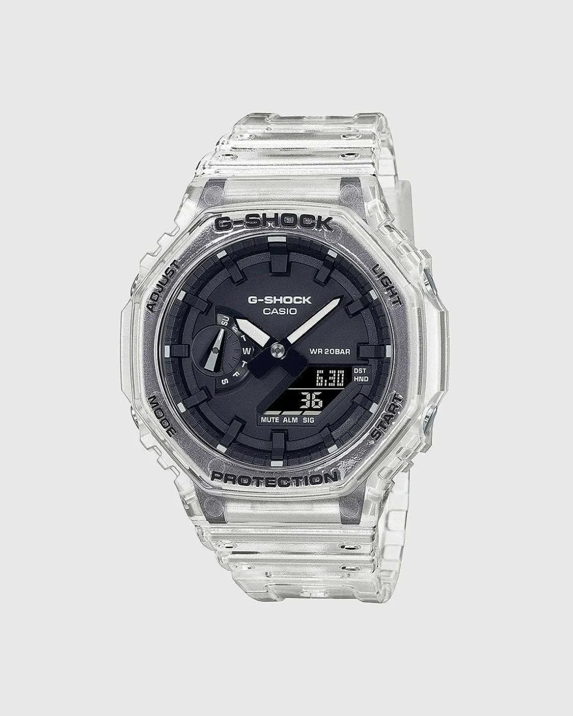 G-Shock Ga-2100Ske-7Aer Gennemsigtig Hvid