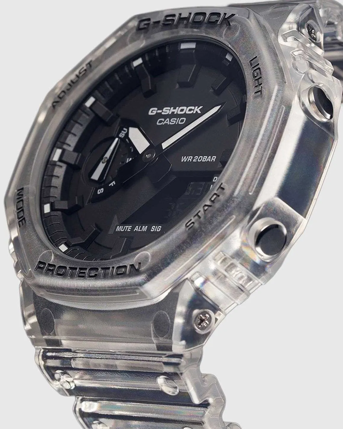 G-Shock Ga-2100Ske-7Aer Gennemsigtig Hvid