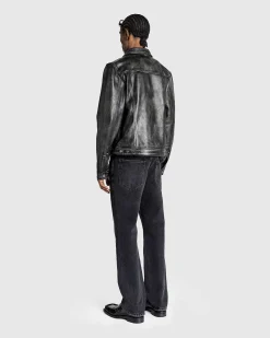 Gusa Contrast Flare Pant Gusa Aged Black Wash