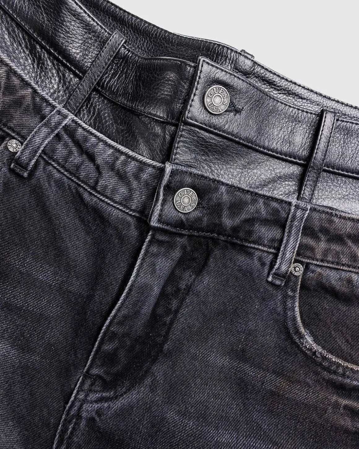 Gusa Contrast Flare Pant Gusa Aged Black Wash