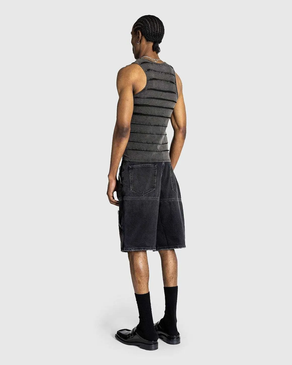 Gusa Utility Short Gusa Aged Black Wash
