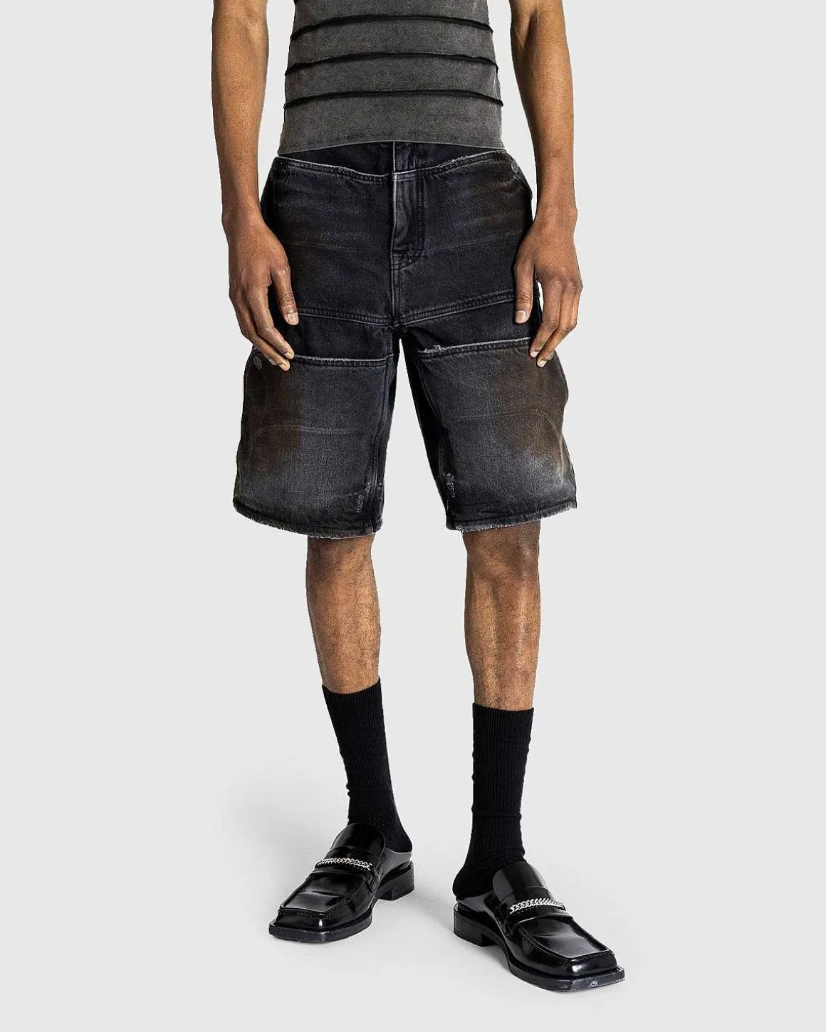 Gusa Utility Short Gusa Aged Black Wash