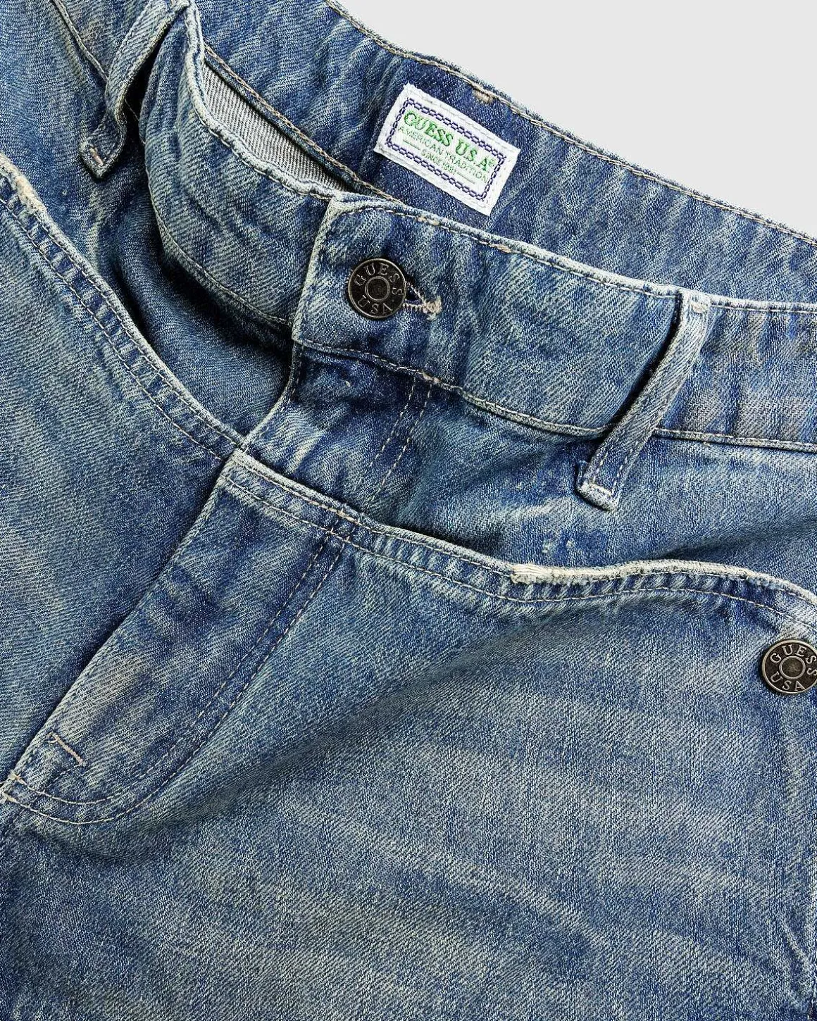 Gusa Utility Short Gusa Brugt Indigo Wash