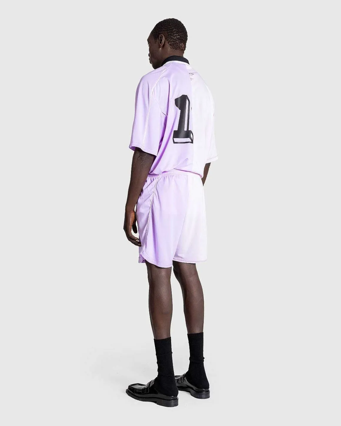 Half And Half Football Short Lilac
