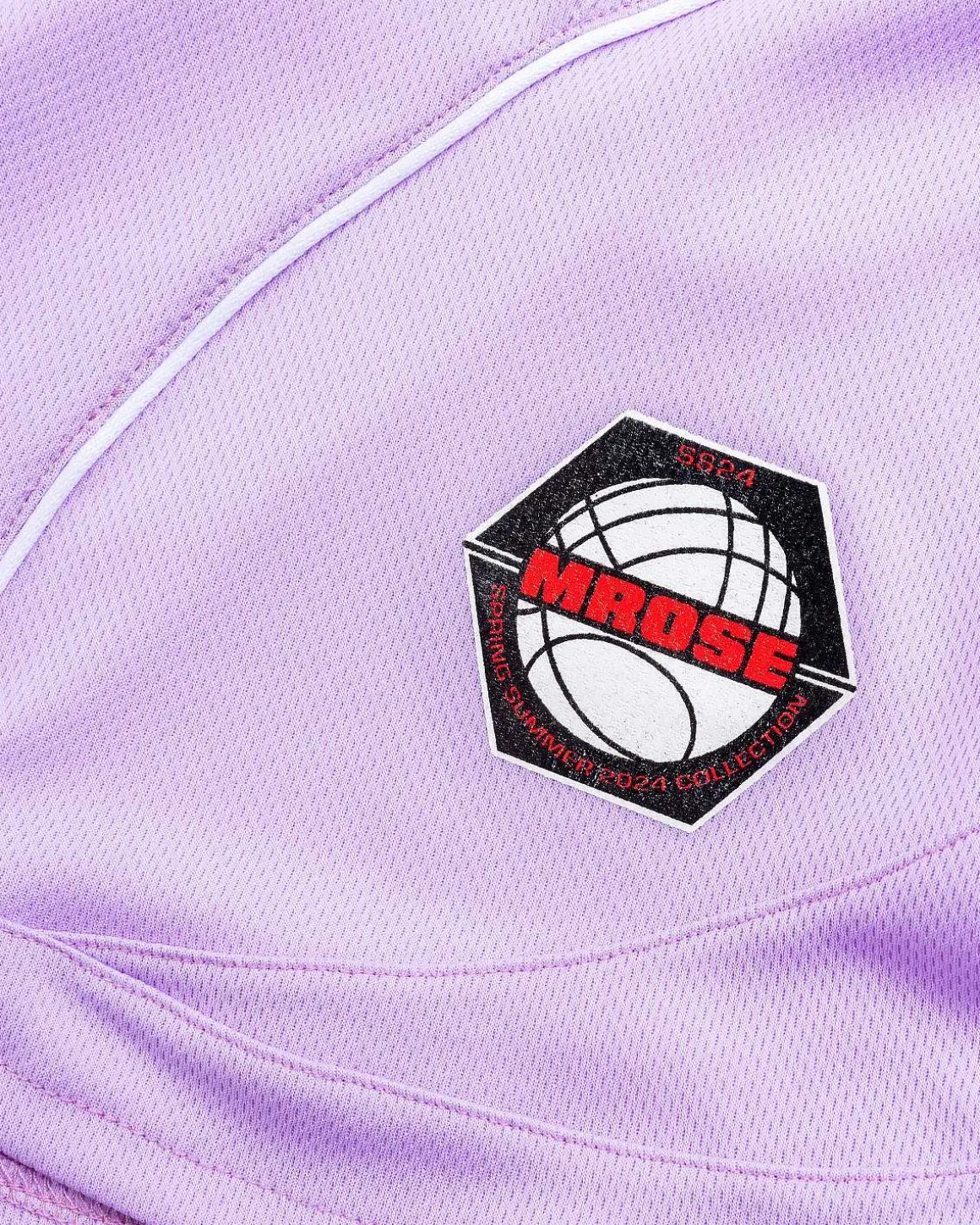Half And Half Football Short Lilac