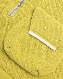 Halv-Zip Cargo Sweater Gul