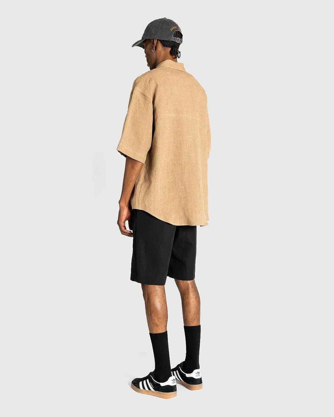Hard Twist Finx Linen Chino Shorts Sort
