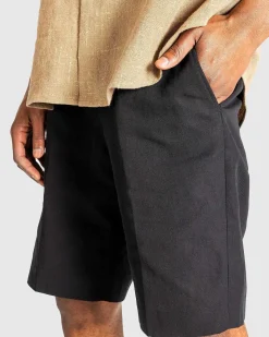 Hard Twist Finx Linen Chino Shorts Sort
