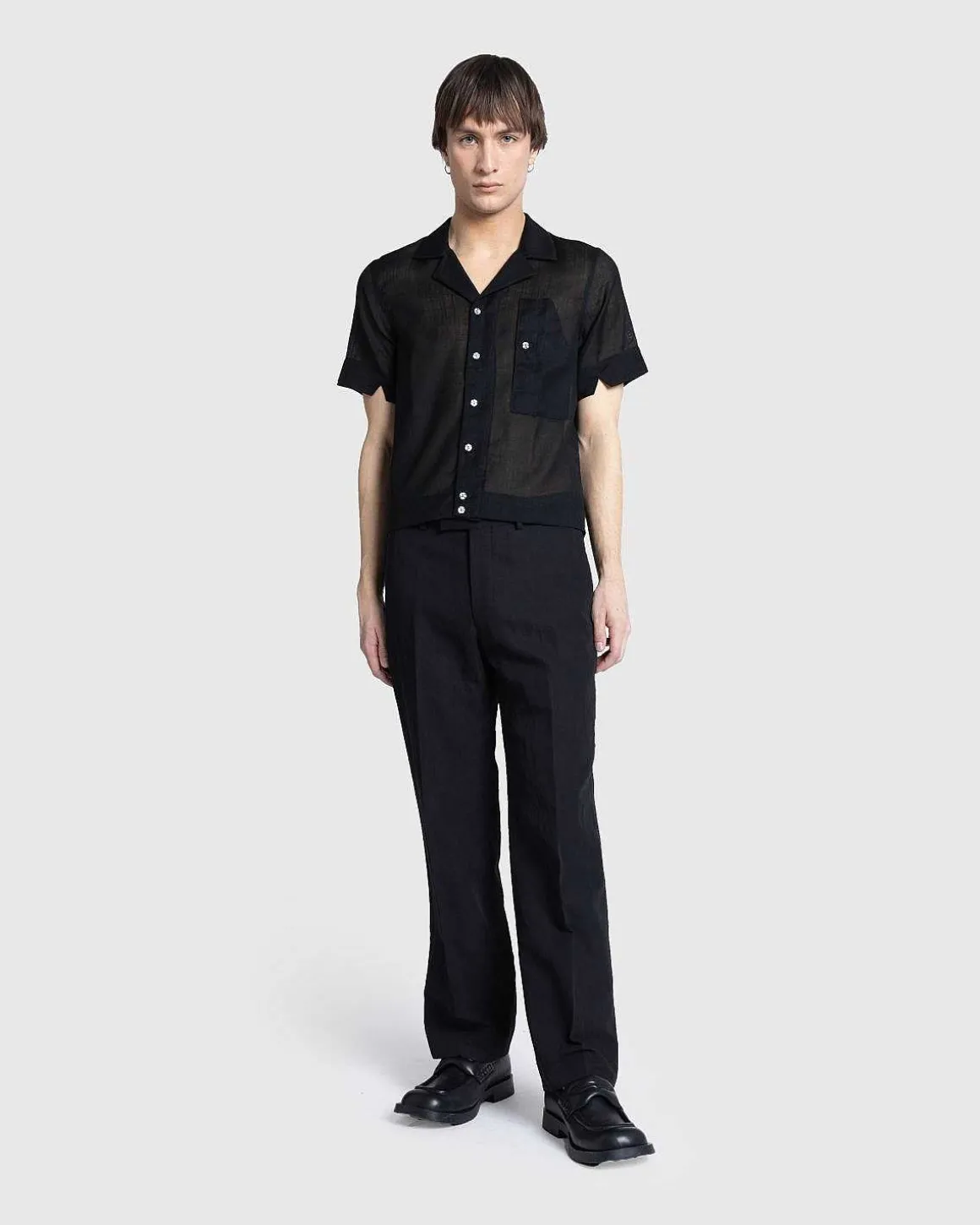 Hard Twist Finx Linen Chino Slacks Sort