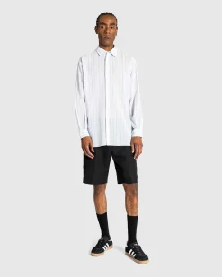 Hard Twist Finx Organdy Stripe Shirt Light Blue Stripe