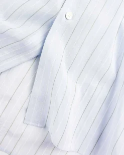 Hard Twist Finx Organdy Stripe Shirt Light Blue Stripe
