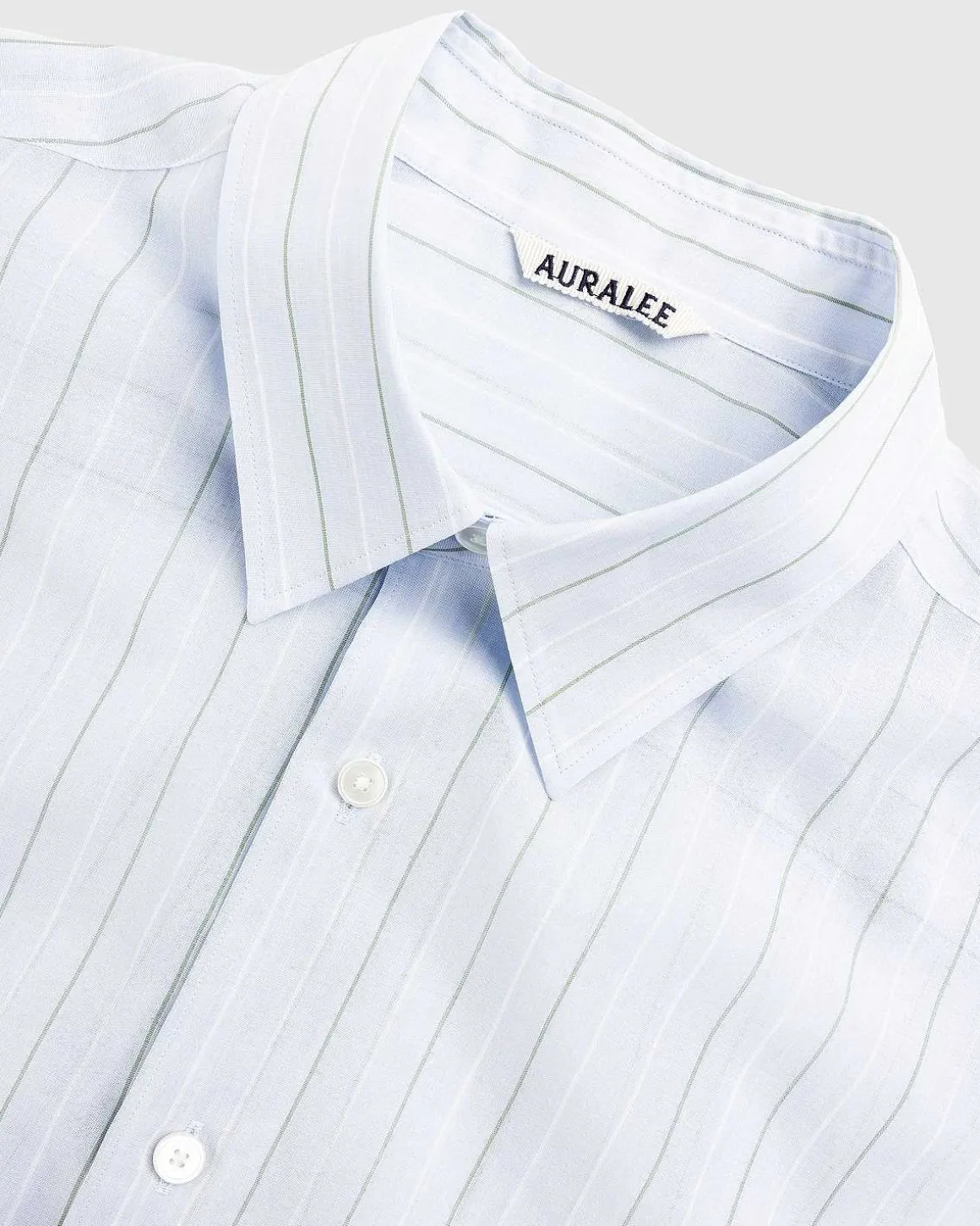 Hard Twist Finx Organdy Stripe Shirt Light Blue Stripe