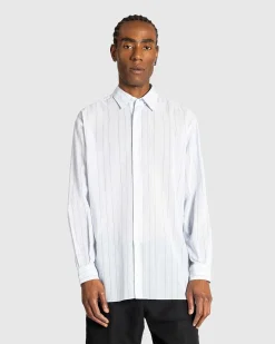 Hard Twist Finx Organdy Stripe Shirt Light Blue Stripe