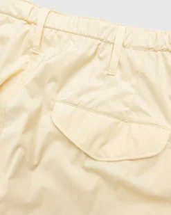 Hard Twist Polyester Satin Laminat Feltbukser Lys Beige