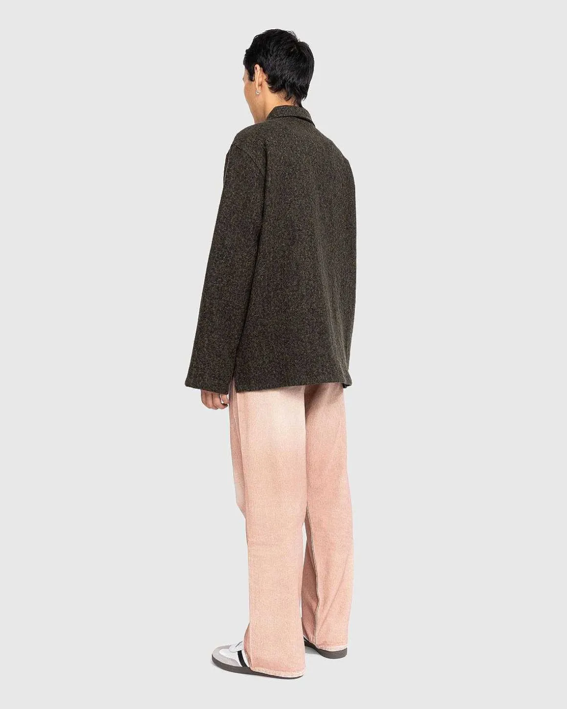 Haven Jacket Black/Moss Fuzz Wool