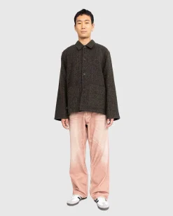 Haven Jacket Black/Moss Fuzz Wool