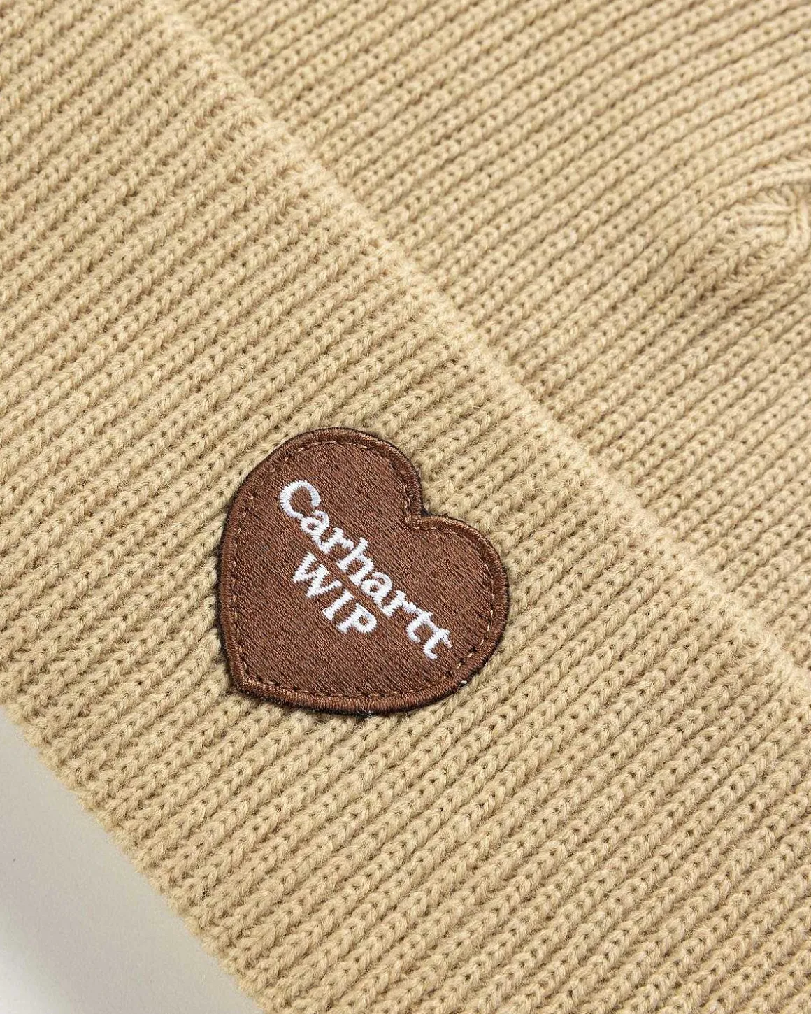 Heart Patch Beanie Dusty Hamilton Brown