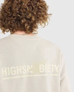 Heavy Washed Crewneck Beige