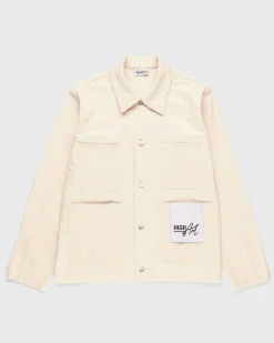 Highart Mixed Panel Canvas Malerjakke Off-White