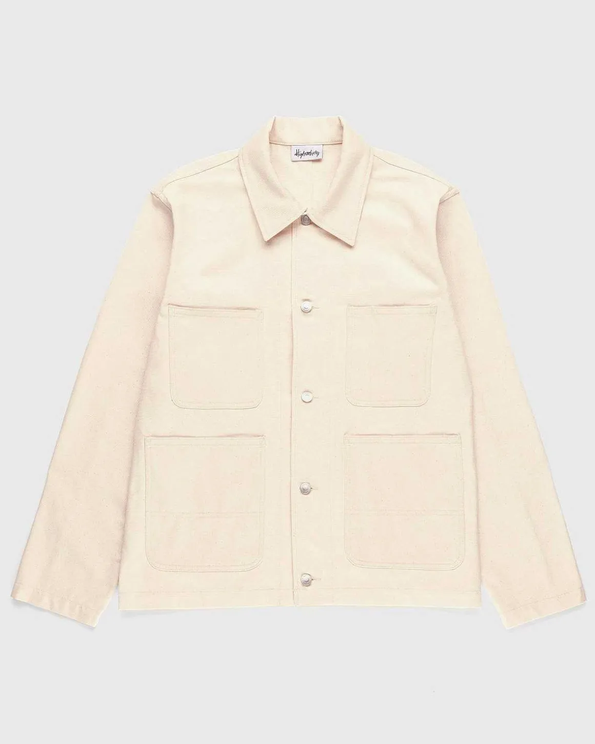 Highart Mixed Panel Canvas Malerjakke Off-White