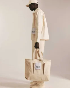 Highart Mixed Panel Canvas Malerjakke Off-White