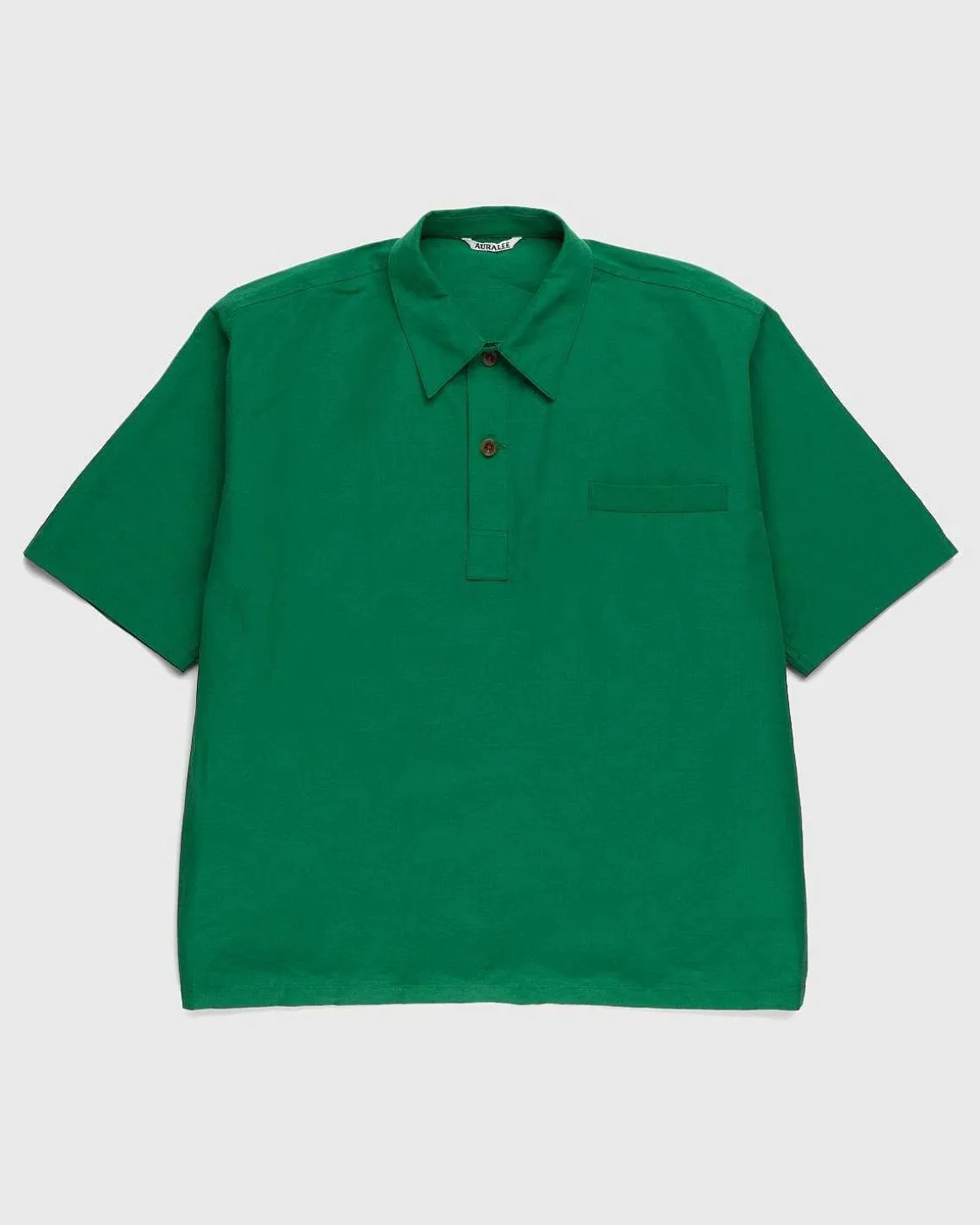 High Density Finx Linen Weather Shirt Gron