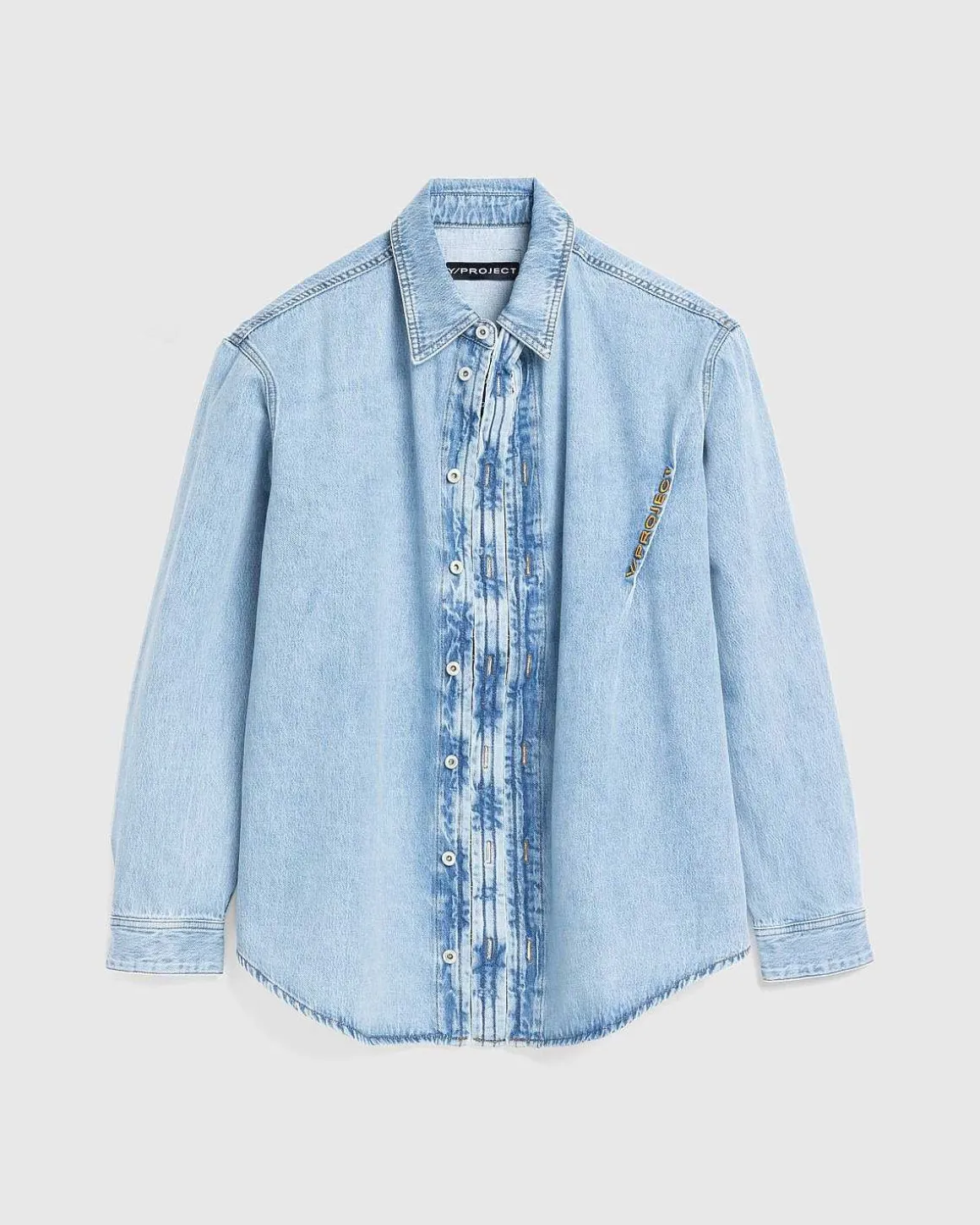 Hook And Eye Denim Shirt Ice Blue