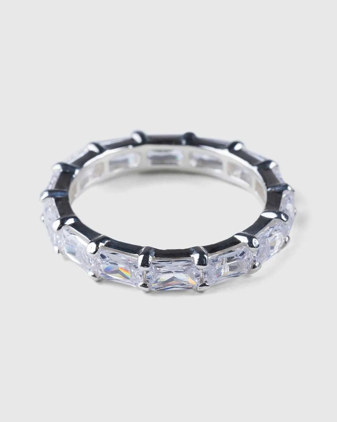 Horizon Eternity Ring Solv/Hvid