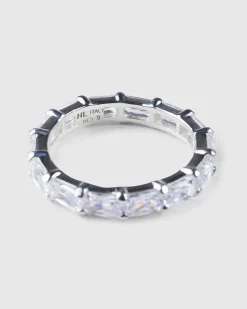 Horizon Eternity Ring Solv/Hvid