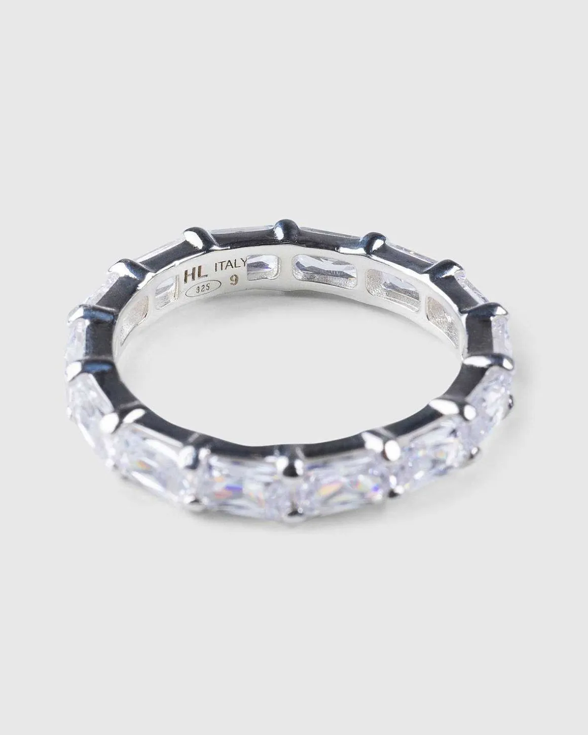 Horizon Eternity Ring Solv/Hvid