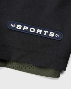 Hs Sports Reversible Mesh Shorts Sort/Khaki