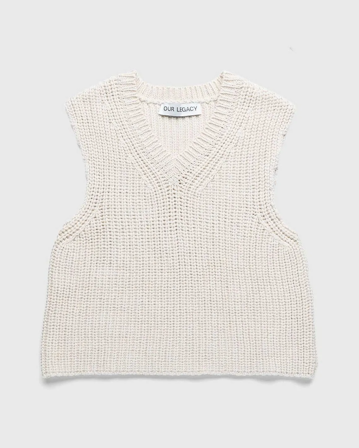 Intakt Vest Rahvid Chunky Bomuldsribbe