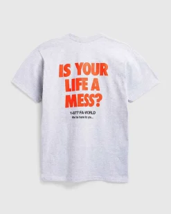 Is Your Life A Mess-T-Shirt Heather Grey