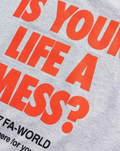 Is Your Life A Mess-T-Shirt Heather Grey