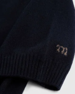 Jack Crew Neck Cashmere Kortaermet Sweater Midnatsbla