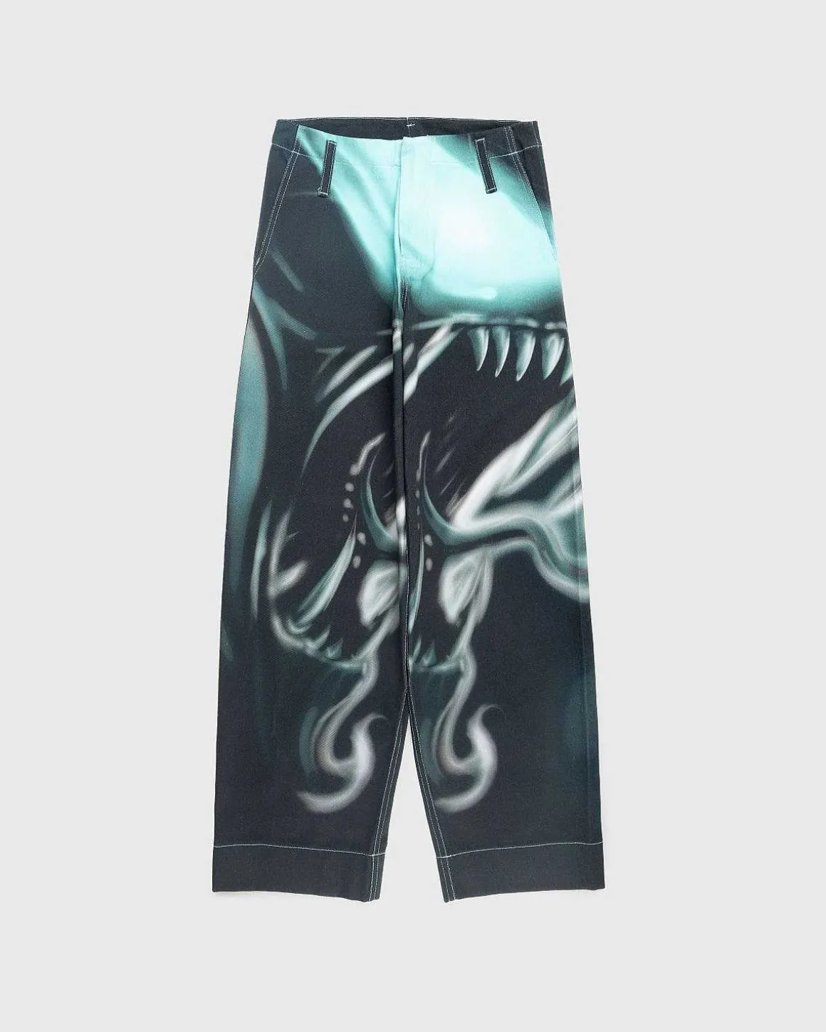 Jeans Med Tryk Blagron/Aqua