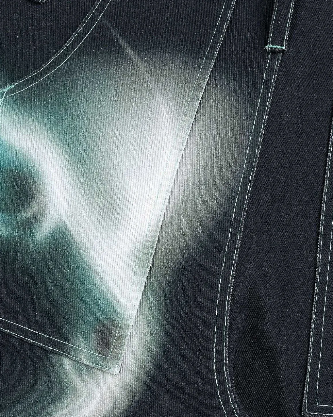 Jeans Med Tryk Blagron/Aqua