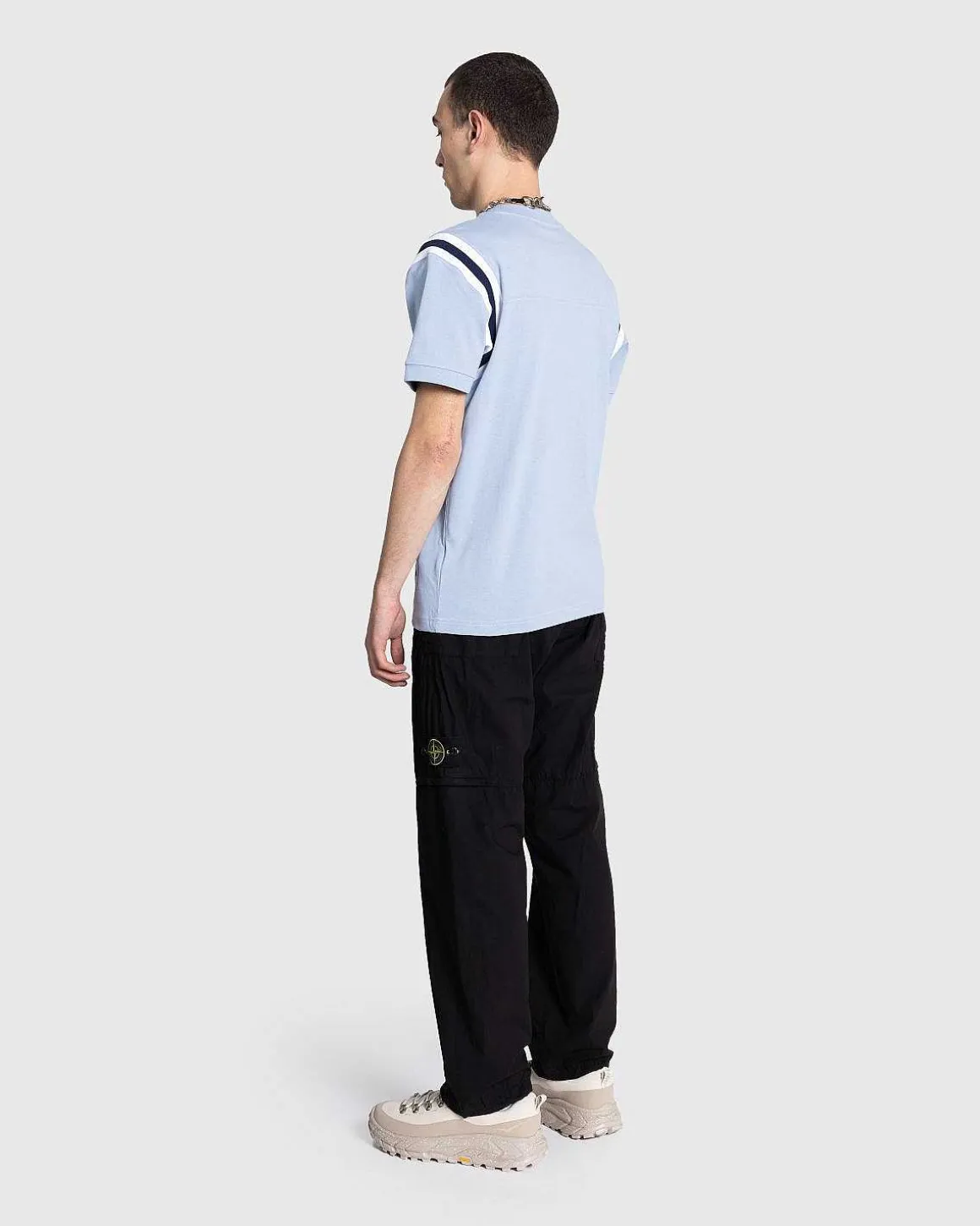 Jet Sleeve T-Shirt Blue Wash