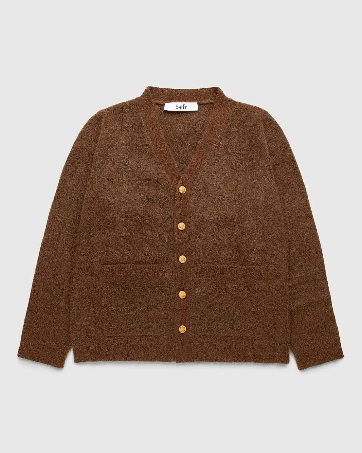 Kaito Cardigan Brun Mohair