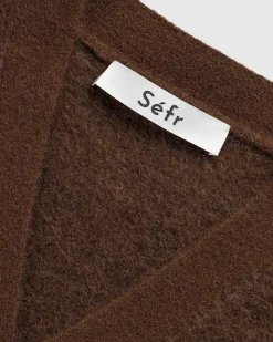 Kaito Cardigan Brun Mohair