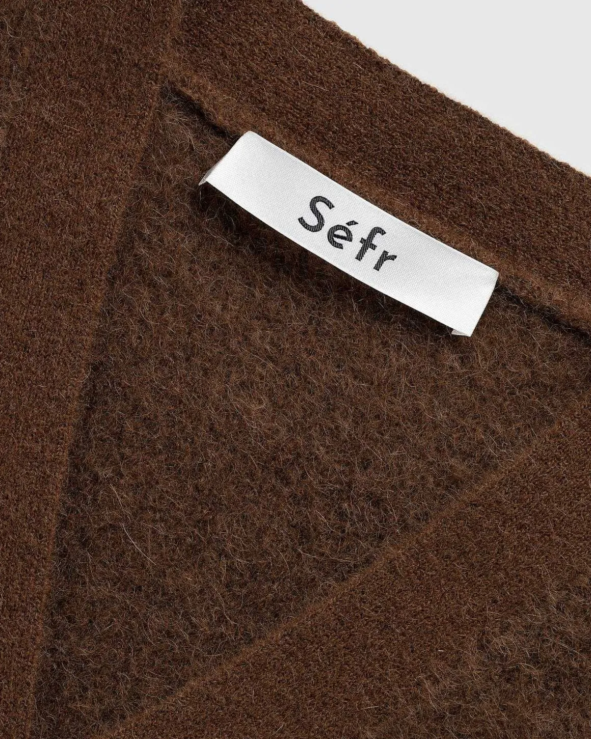 Kaito Cardigan Brun Mohair