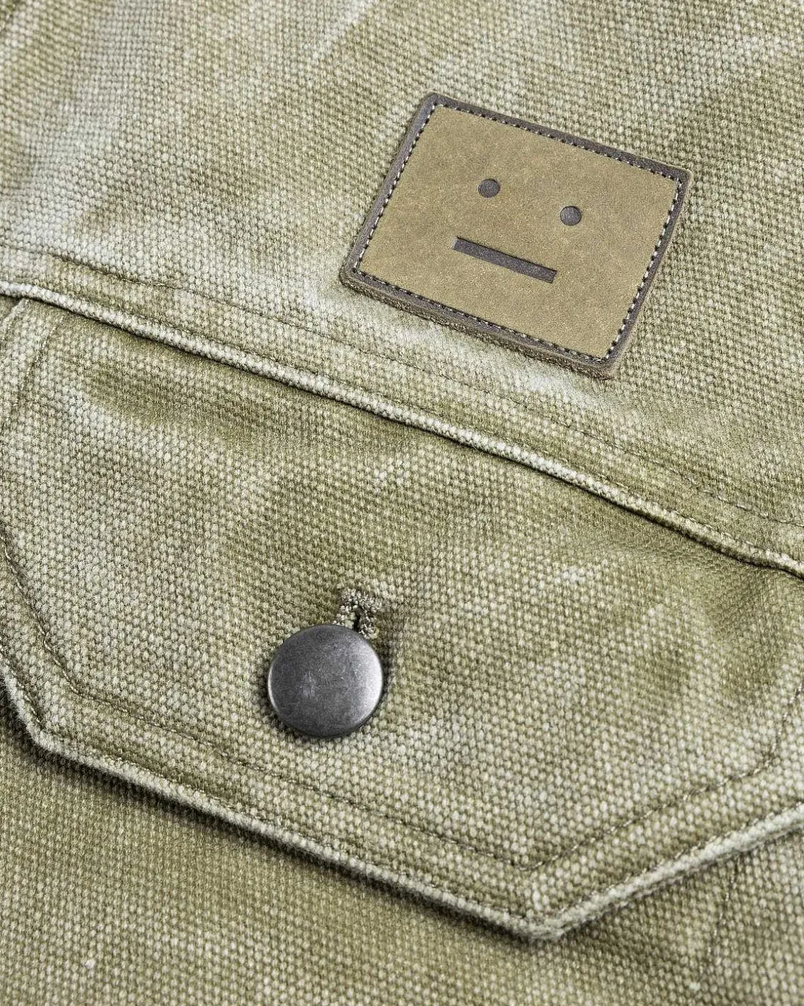 Kanvas Polstret Jakke Khaki Beige