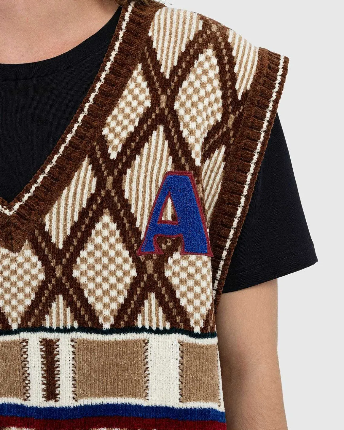 Kingpin Strikket Vest Brun