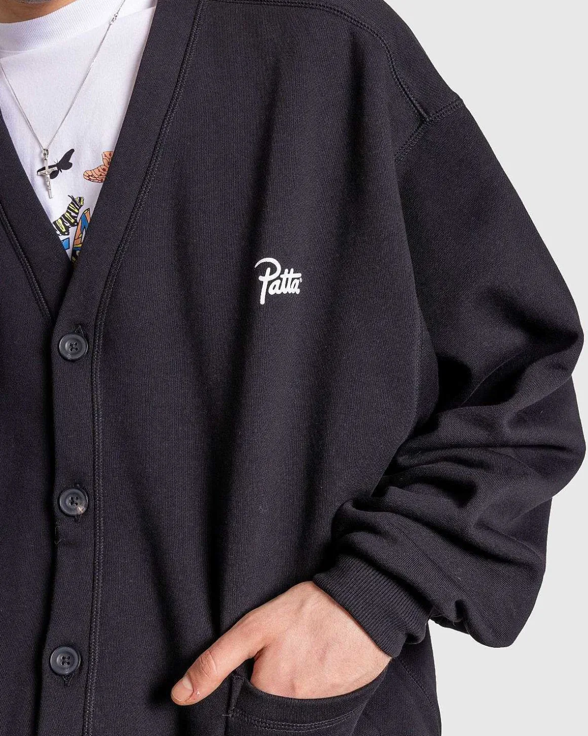 Klassisk Cardigan Sort