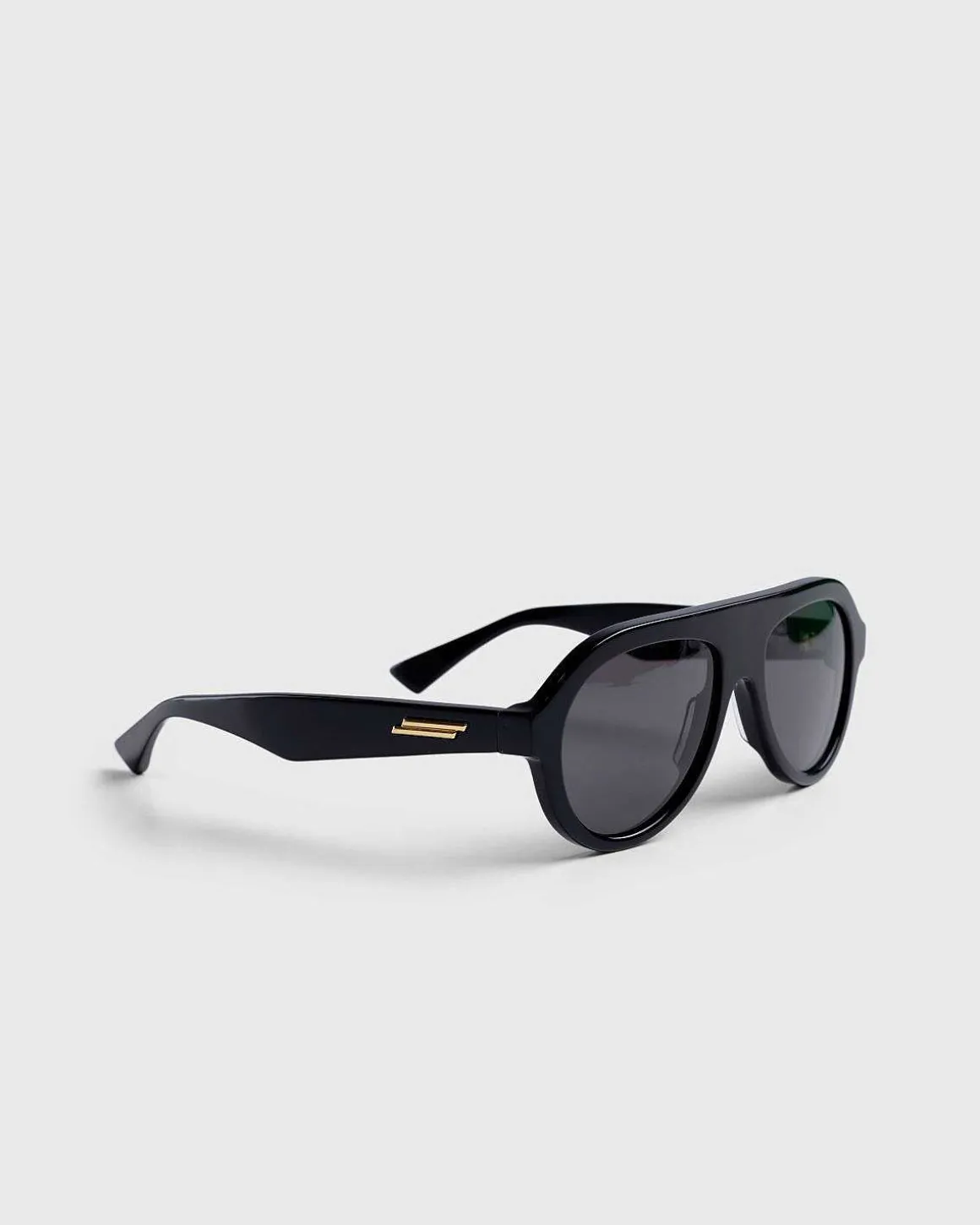 Klassiske Aviator Solbriller Sort/Gra