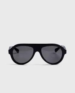 Klassiske Aviator Solbriller Sort/Gra