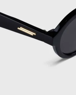 Klassiske Aviator Solbriller Sort/Gra